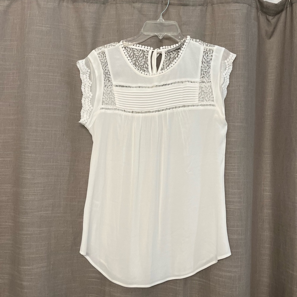 Daniel Rainn Becru Lace Blouse